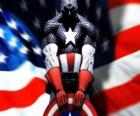 Süper kahraman Kaptan Amerika bir ve bir uzman yakın muharebede yurtseverdir